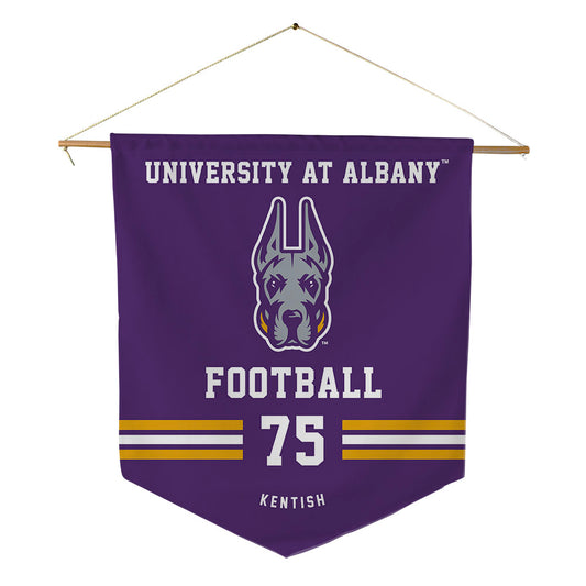 UAlbany - NCAA Football : Sean Kentish - Pennant - 18" x 21"-0
