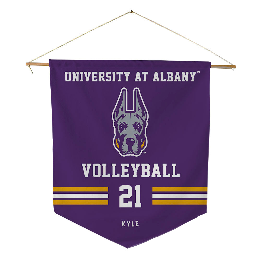 UAlbany - NCAA Women's Volleyball : Madison Kyle - Pennant - 18" x 21"-0