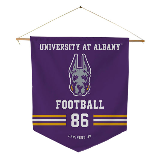 UAlbany - NCAA Football : Ashanti Caviness Jr - Pennant - 18" x 21"-0