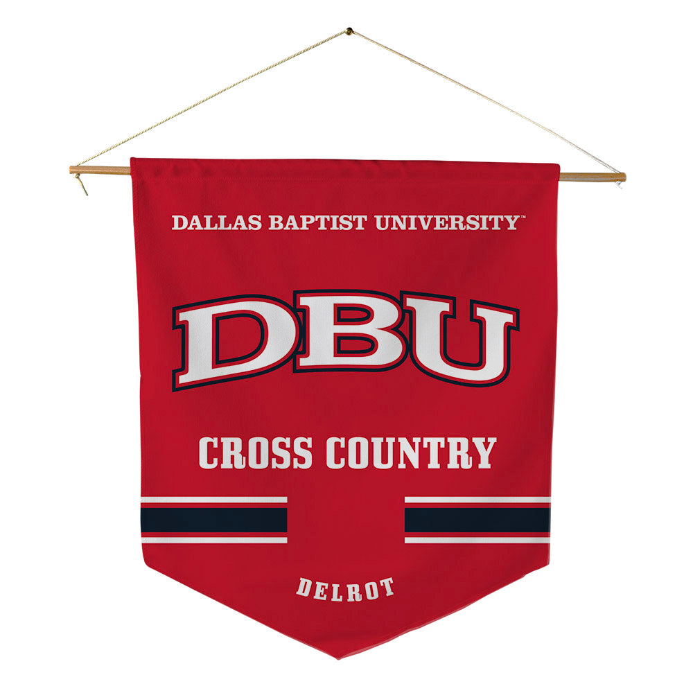 Dallas Baptist - NCAA Women's Cross Country : Mae Delrot - Pennant - 18" x 21"-0