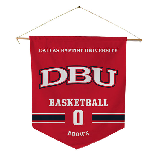 Dallas Baptist - NCAA Men's Basketball : Xavion Brown - Pennant - 18" x 21"-0