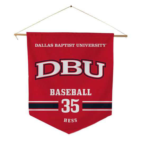 Dallas Baptist - NCAA Baseball : Tate Hess - Pennant - 18" x 21"-0