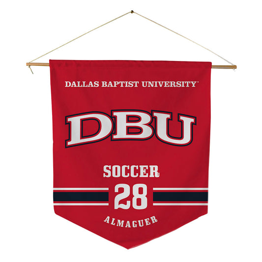 Dallas Baptist - NCAA Men's Soccer : Geovanni Almaguer - Pennant - 18" x 21"-0