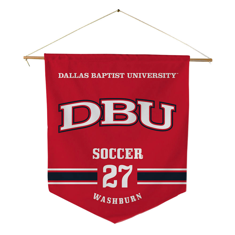 Dallas Baptist - NCAA Women's Soccer : Ashley Washburn - Pennant - 18" x 21"-0