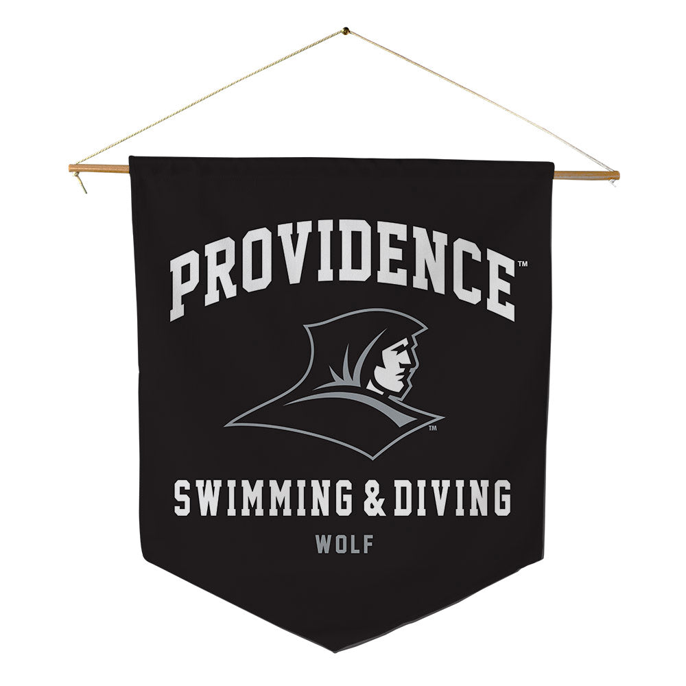 Providence - NCAA Men's Swimming & Diving : Colin Wolf - Pennant - 18" x 21"-0
