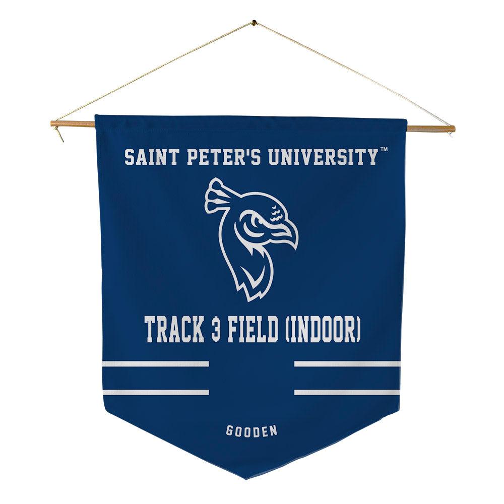 Saint Peter's - NCAA Men's Track & Field : Delano Gooden - Pennant - 18" x 21"-0
