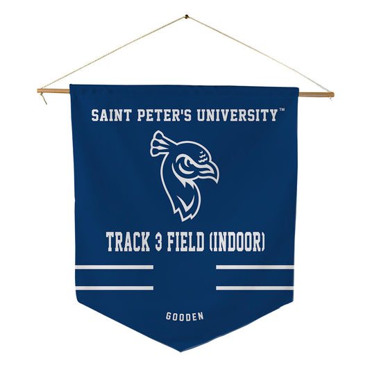 Saint Peter's - NCAA Men's Track & Field : Delano Gooden - Pennant - 18" x 21"-0