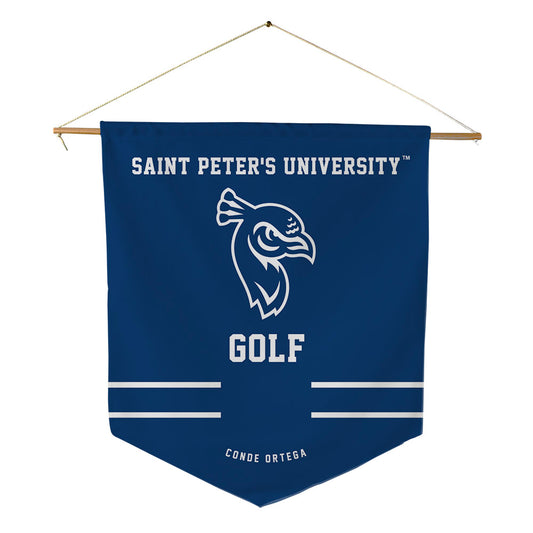Saint Peter's - NCAA Men's Golf : Antonio Conde Ortega - Pennant - 18" x 21"-0