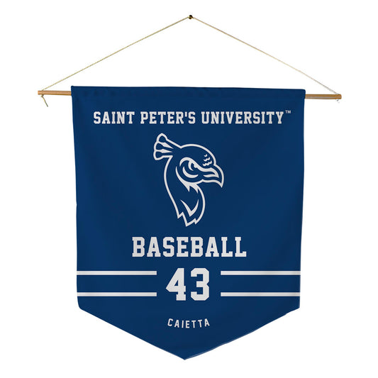 Saint Peter's - NCAA Baseball : Frank Caietta - Pennant - 18" x 21"-0