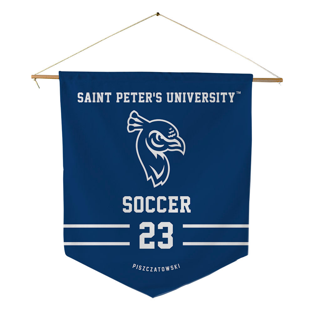 Saint Peter's - NCAA Men's Soccer : Jakub Piszczatowski - Pennant - 18" x 21"-0