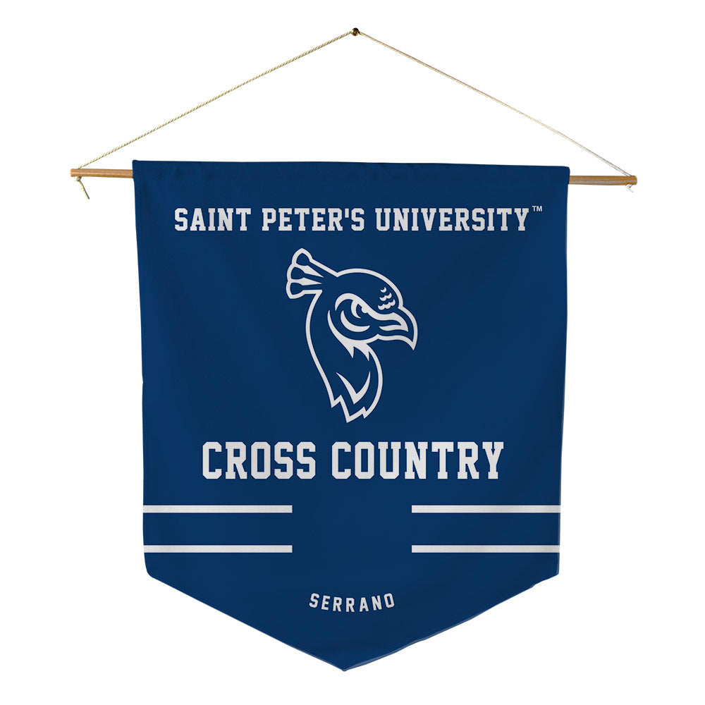 Saint Peter's - NCAA Women's Cross Country : Omaria Serrano - Pennant - 18" x 21"-0