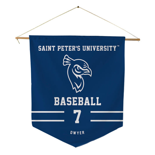 Saint Peter's - NCAA Baseball : Joey Dwyer - Pennant - 18" x 21"-0