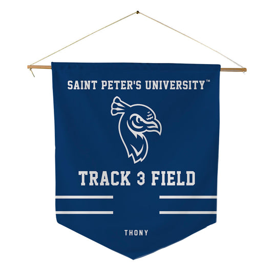 Saint Peter's - NCAA Men's Track & Field : Niles Thony - Pennant - 18" x 21"-0