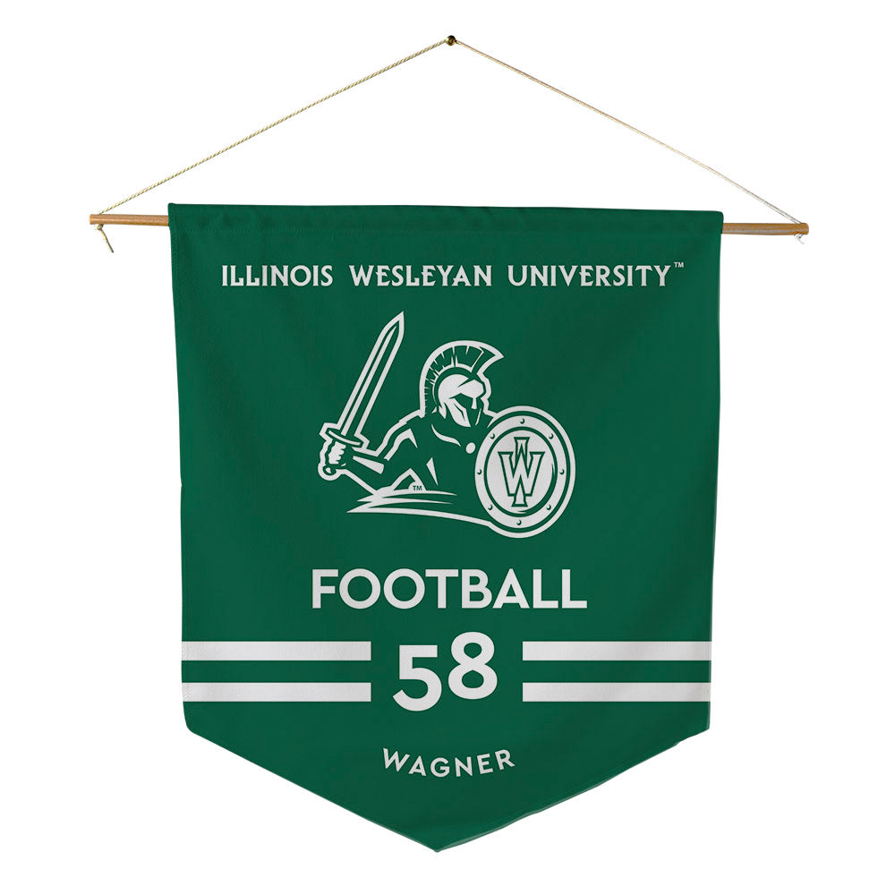 Illinois Wesleyan - NCAA Football : Conner Wagner - Pennant - 18" x 21"-0