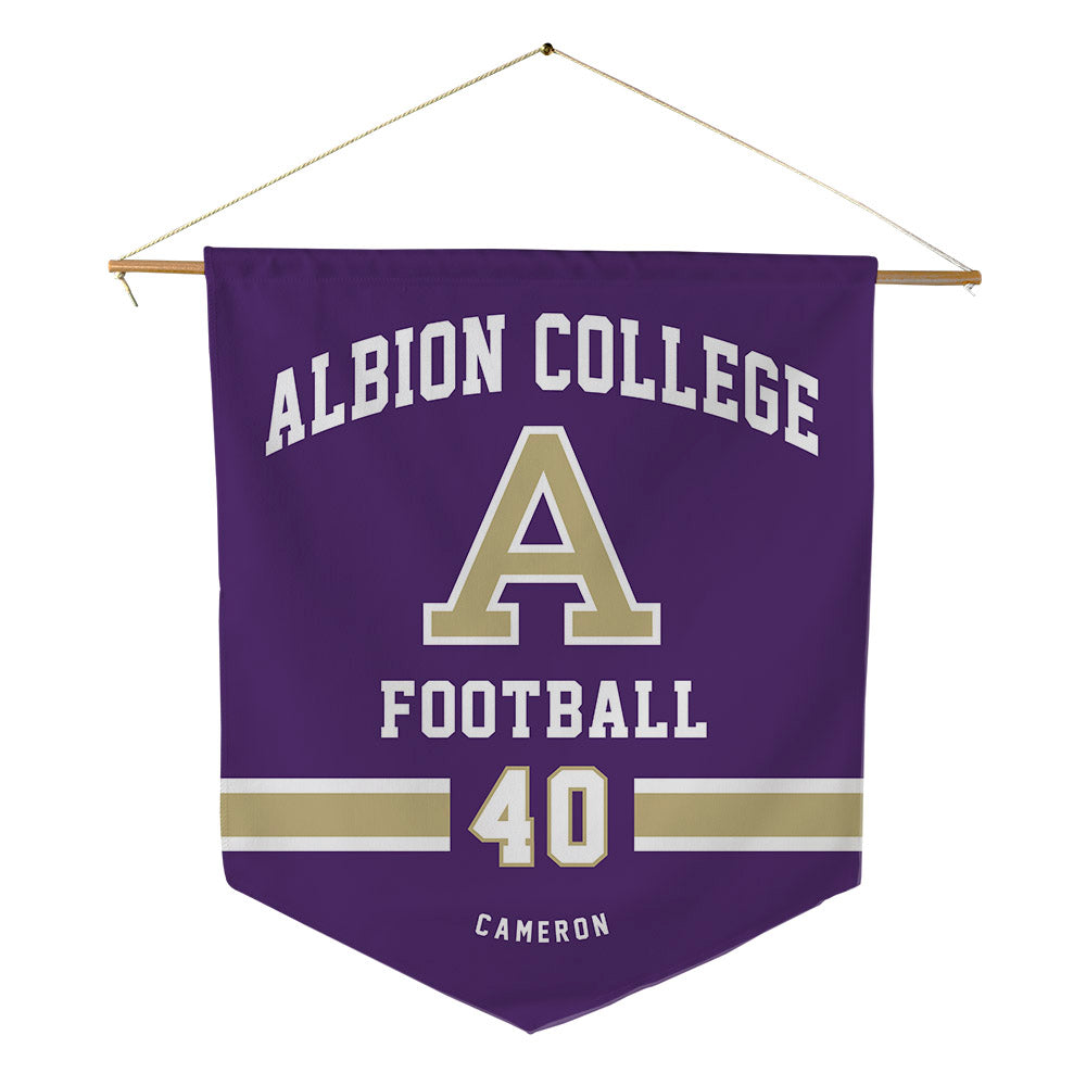 Albion - NCAA Football : Gage Cameron - Pennant - 18" x 21"-0