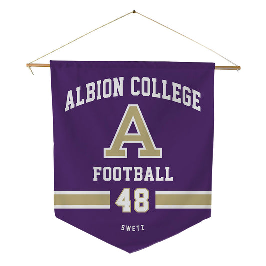 Albion - NCAA Football : Landen Swetz - Pennant - 18" x 21"-0