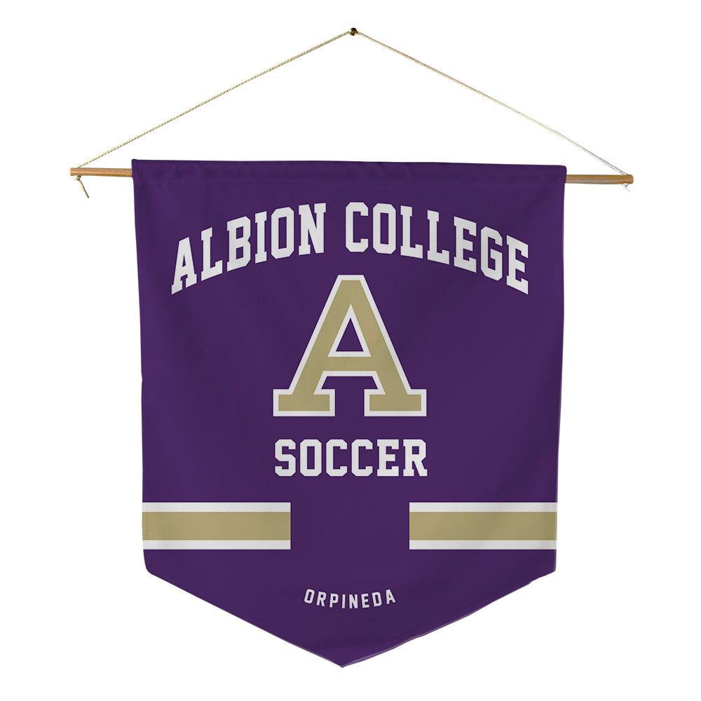 Albion - NCAA Men's Soccer : Christian Orpineda - Pennant - 18" x 21"-0