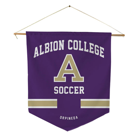 Albion - NCAA Men's Soccer : Christian Orpineda - Pennant - 18" x 21"-0