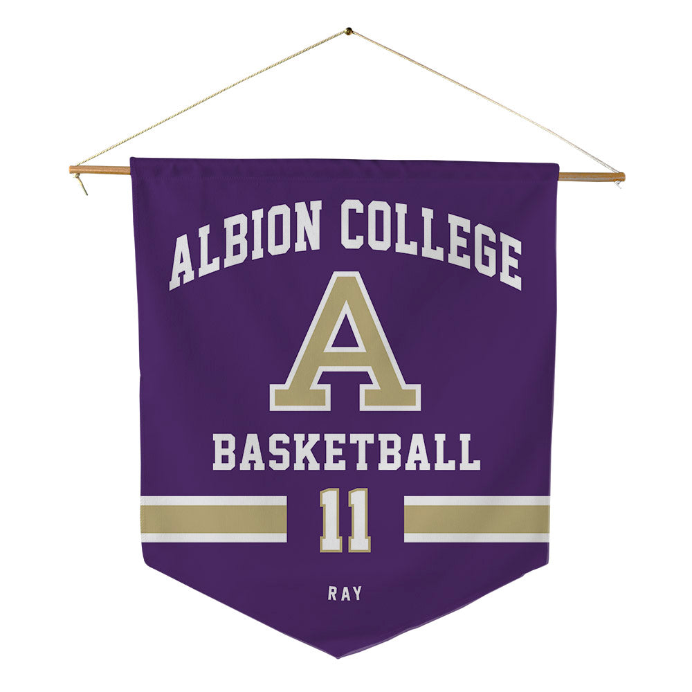 Albion - NCAA Men's Basketball : Dwayne Ray - Pennant - 18" x 21"-0