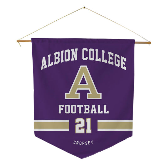 Albion - NCAA Football : Cameron Cropsey - Pennant - 18" x 21"-0