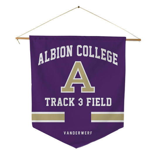 Albion - NCAA Men's Track & Field : Sam VanderWerf - Pennant - 18" x 21"-0