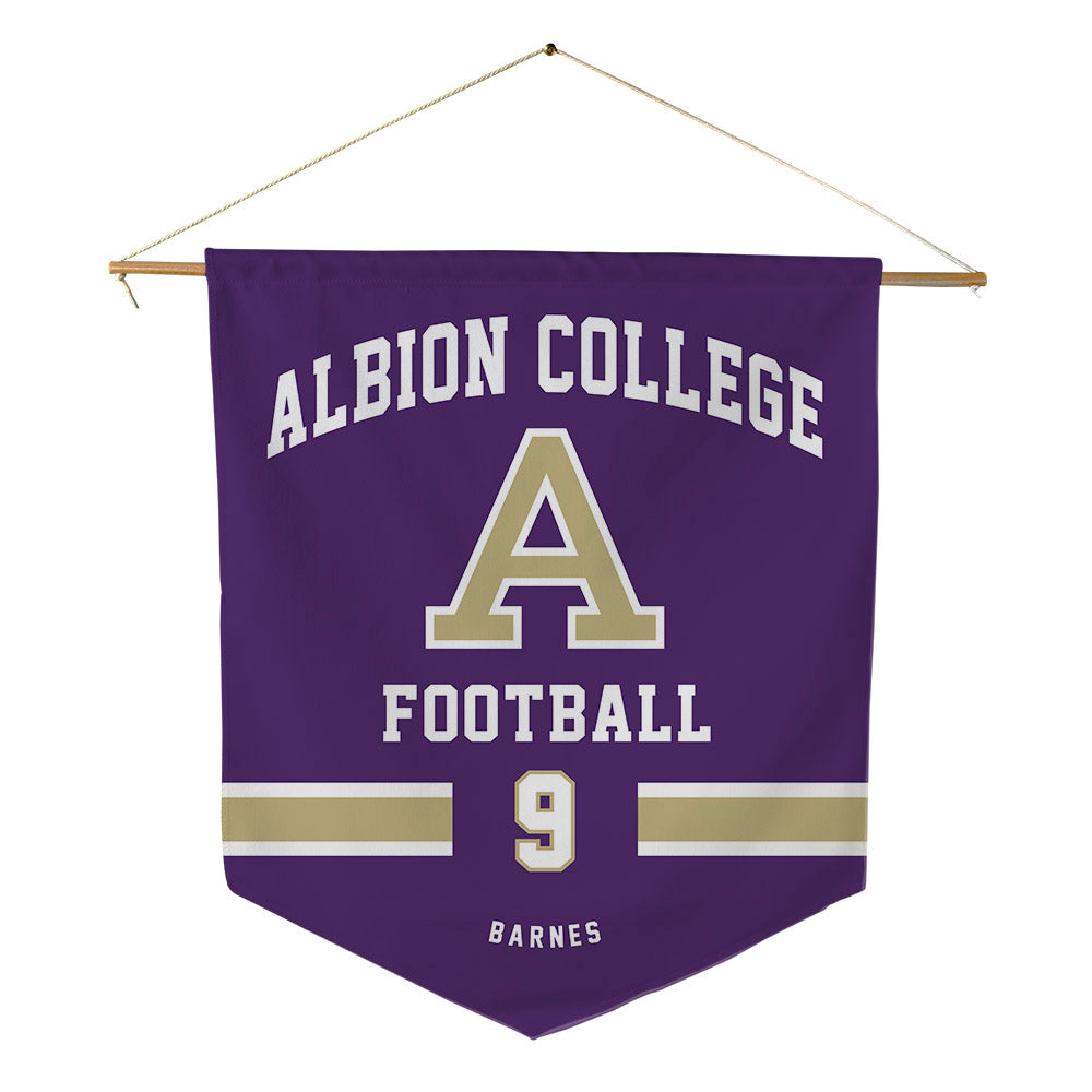 Albion - NCAA Football : LeAndre Barnes - Pennant - 18" x 21"-0