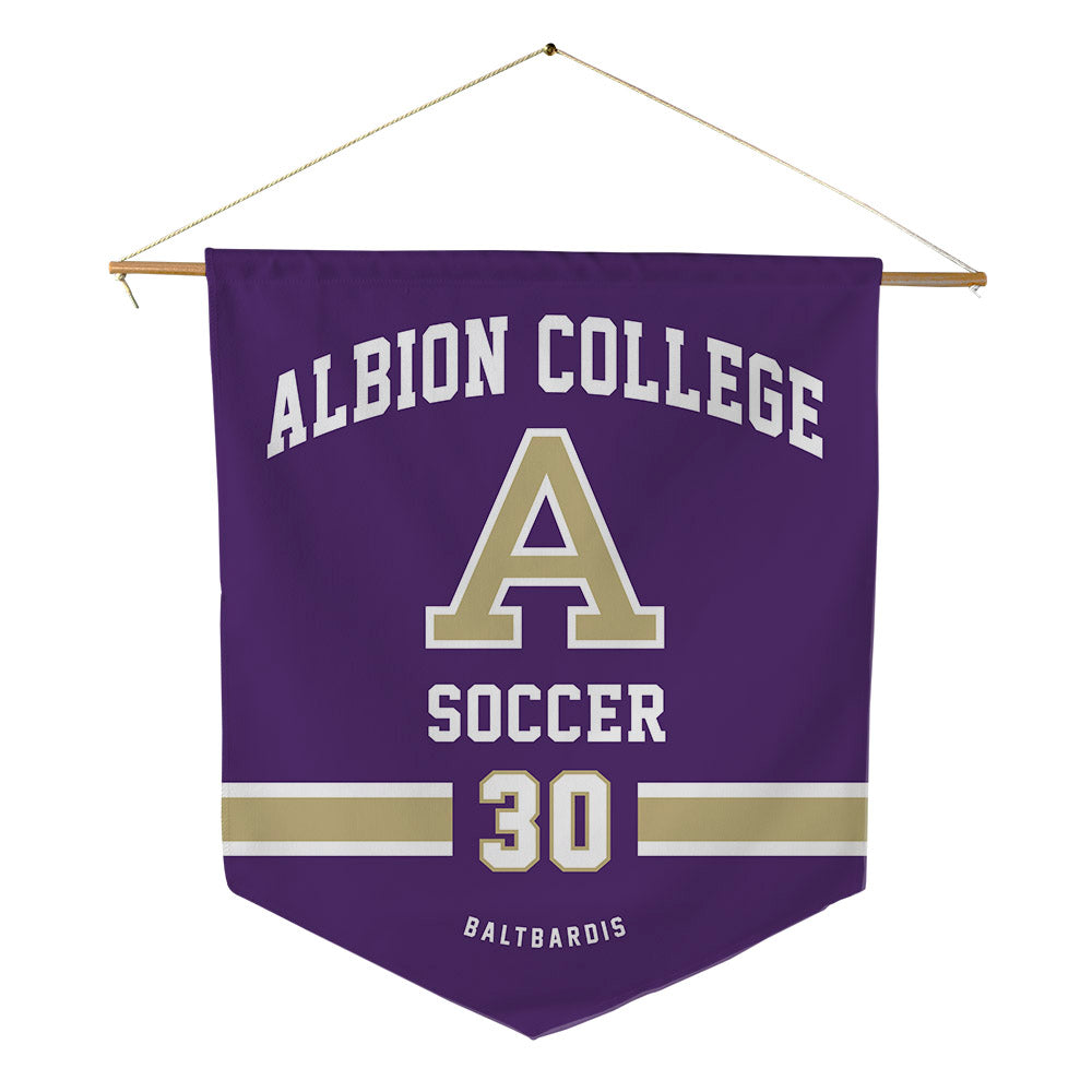 Albion - NCAA Men's Soccer : Otto Baltbardis - Pennant - 18" x 21"-0
