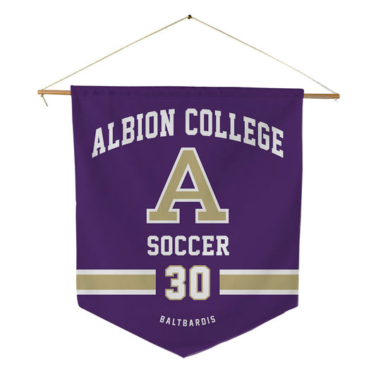 Albion - NCAA Men's Soccer : Otto Baltbardis - Pennant - 18" x 21"-0