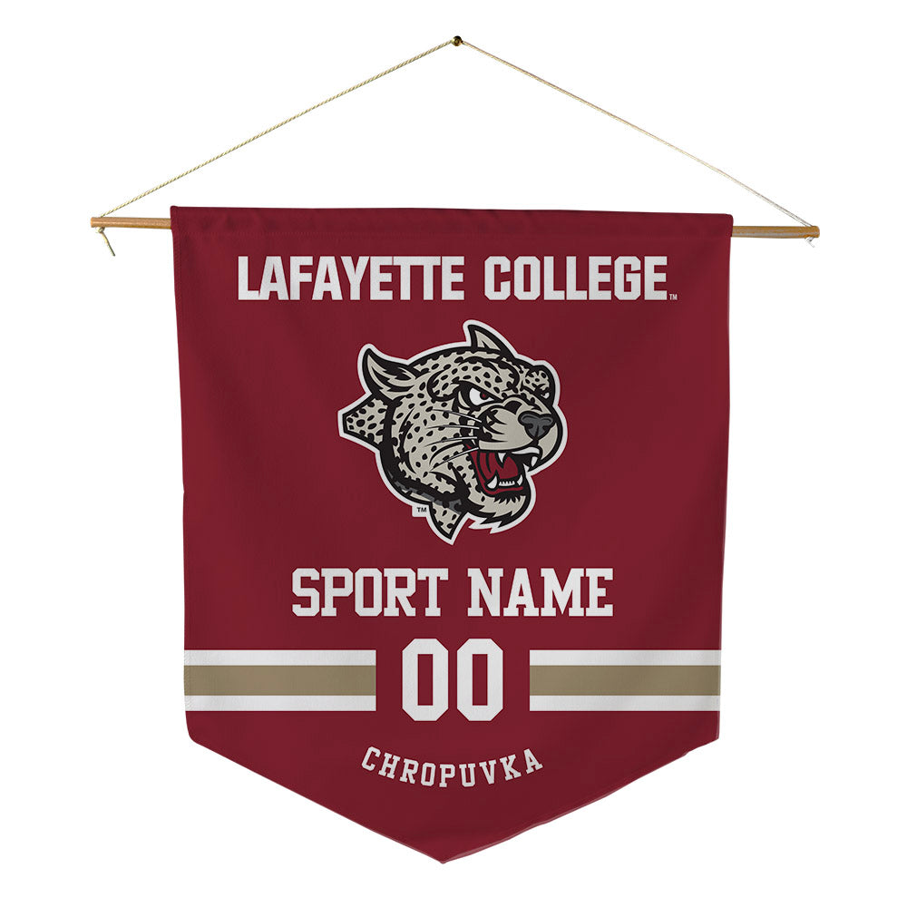 Lafayette College - NCAA Baseball : Curtis Chropuvka - Pennant - 18" x 21"-0