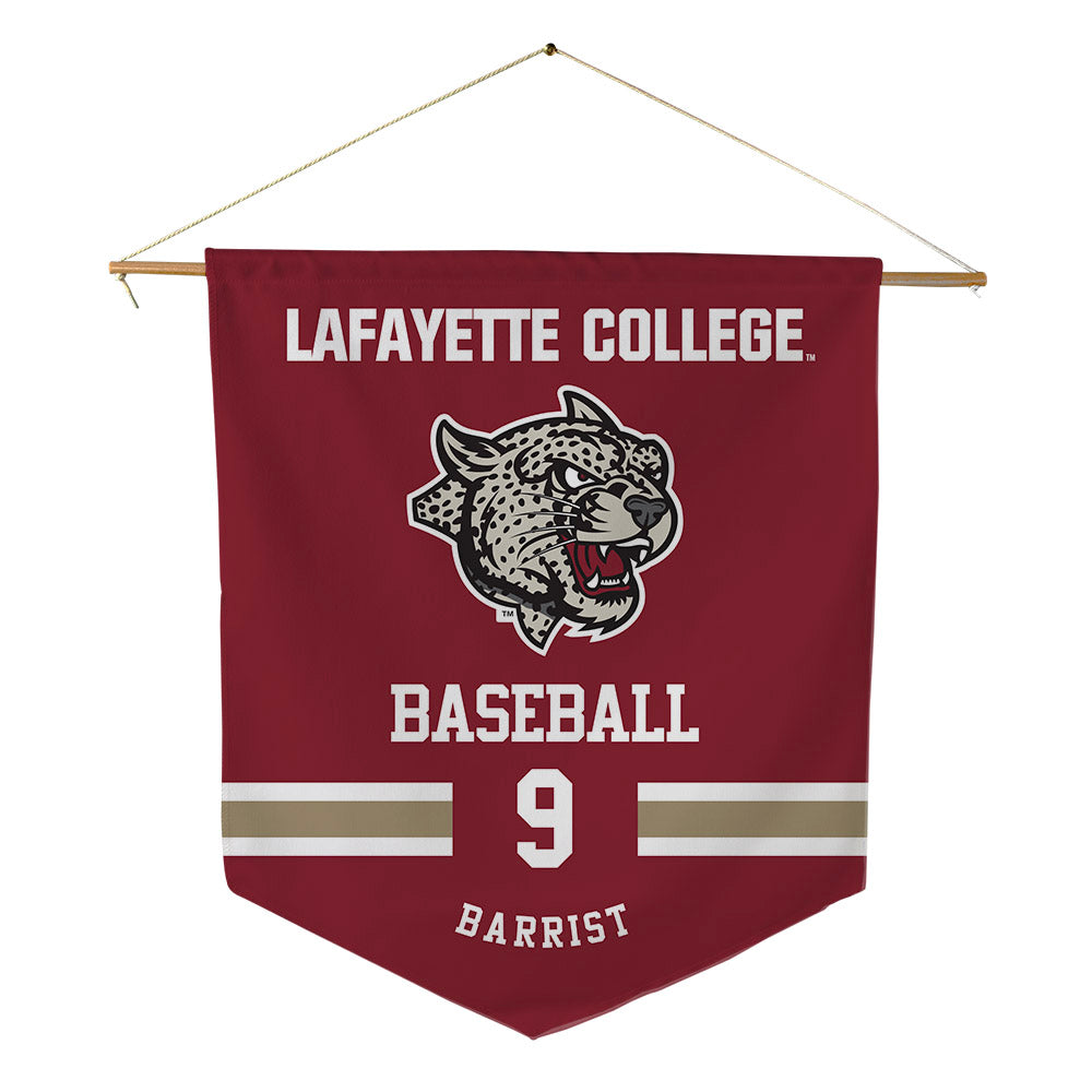 Lafayette College - NCAA Baseball : Alex Barrist - Pennant - 18" x 21"-0