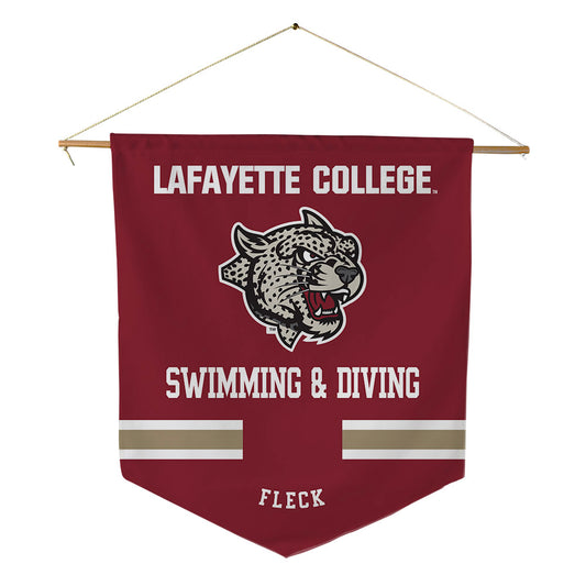 Lafayette College - NCAA Women's Swimming & Diving : Kristina Fleck - Pennant - 18" x 21"-0