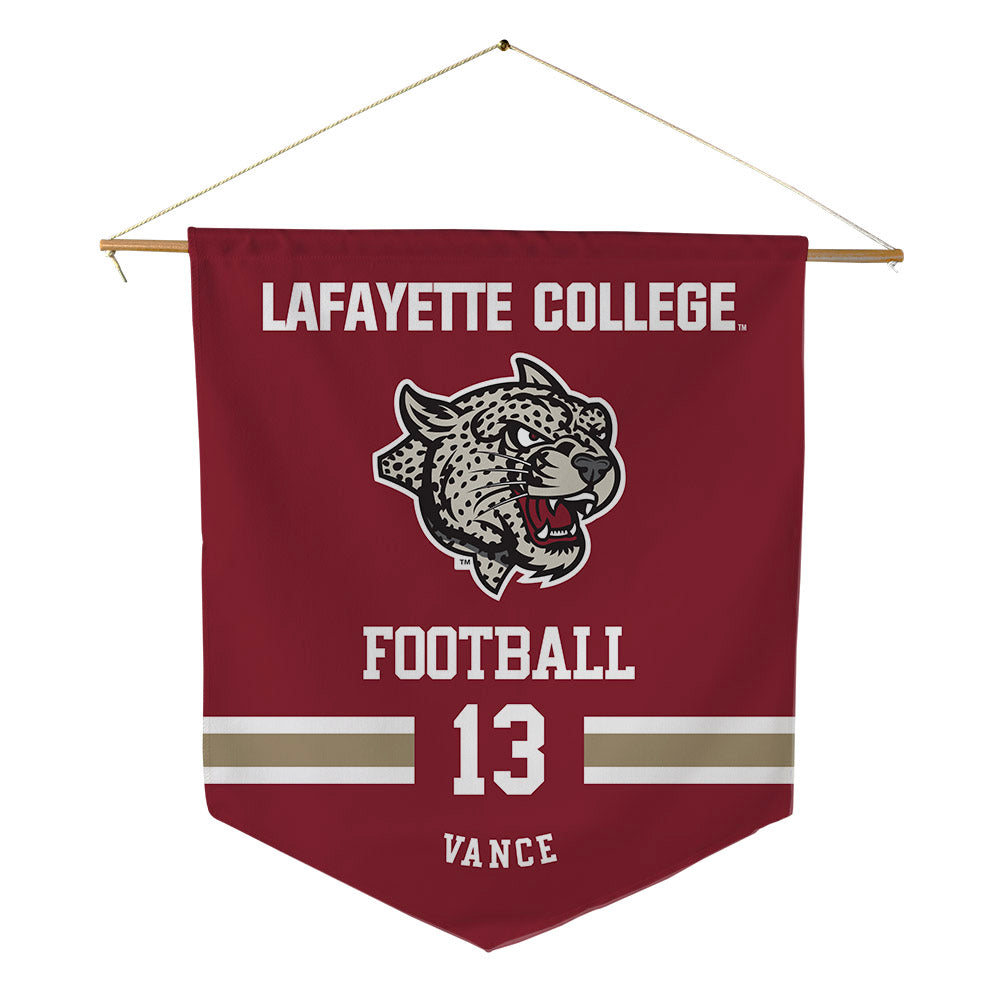 Lafayette College - NCAA Football : Kameron Vance - Pennant - 18" x 21"-0