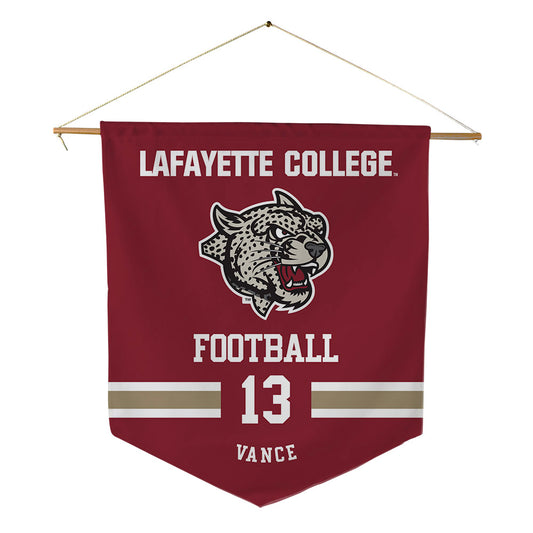 Lafayette College - NCAA Football : Kameron Vance - Pennant - 18" x 21"-0