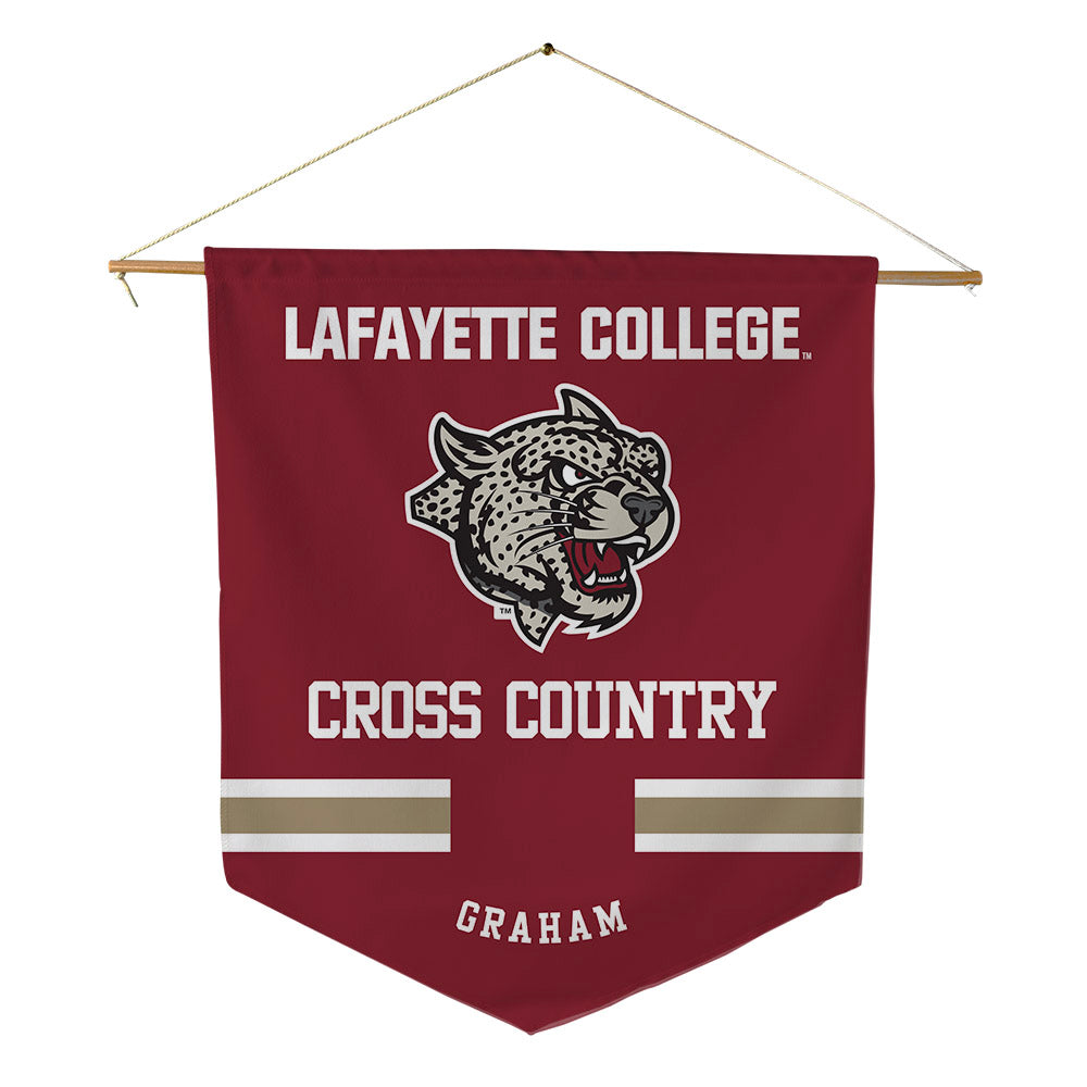 Lafayette College - NCAA Women's Cross Country : Braelyn Graham - Pennant - 18" x 21"-0