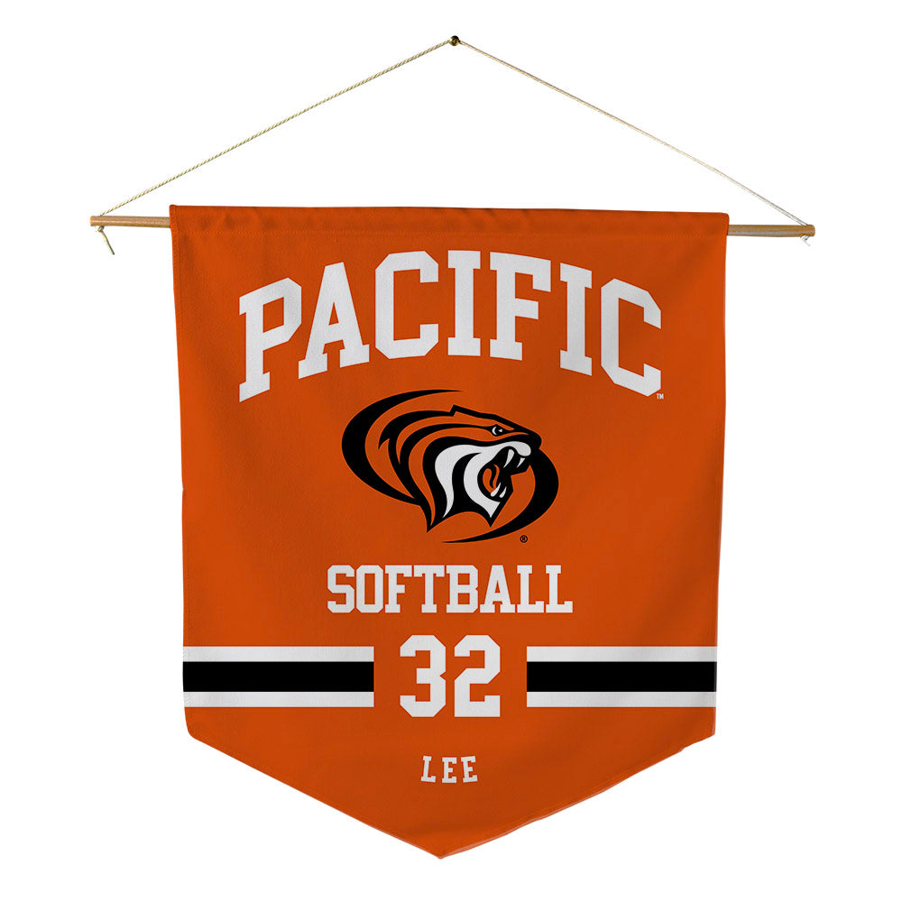 Pacific - NCAA Softball : Asia Lee - Pennant - 18" x 21"-0