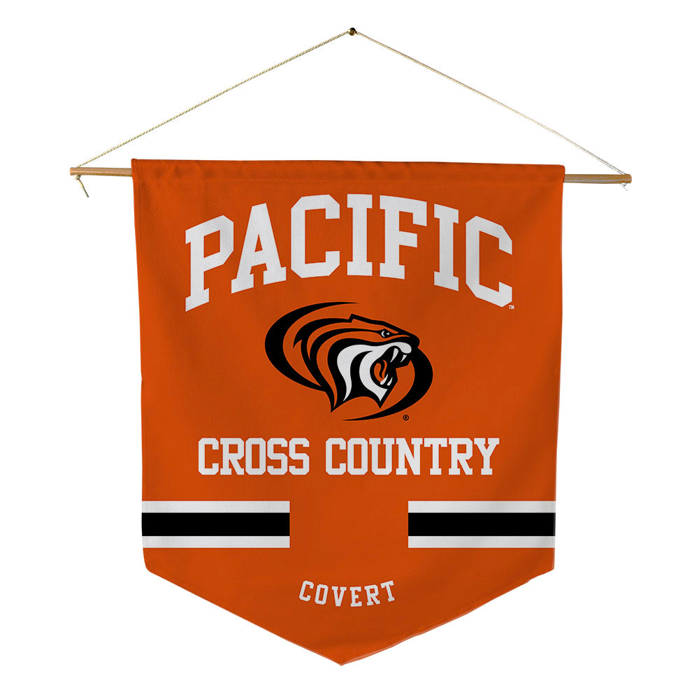 Pacific - NCAA Men's Cross Country : Aiden Covert - Pennant - 18" x 21"-0