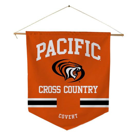 Pacific - NCAA Men's Cross Country : Aiden Covert - Pennant - 18" x 21"-0