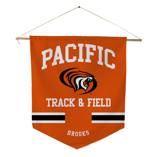Pacific - NCAA Men's Track & Field : James Brooks - Pennant - 18" x 21"-0