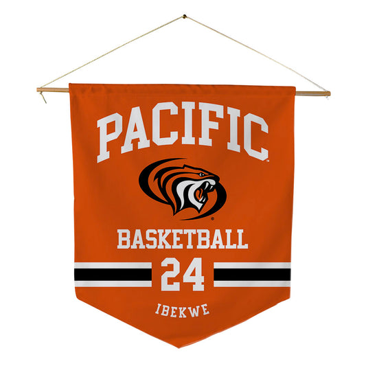 Pacific - NCAA Men's Basketball : KC Ibekwe - Pennant - 18" x 21"-0