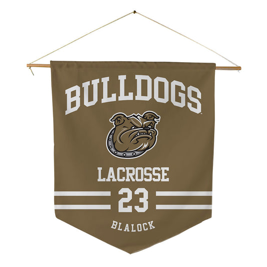 Bryant - NCAA Men's Lacrosse : Tyson Blalock - Pennant - 18" x 21"-0
