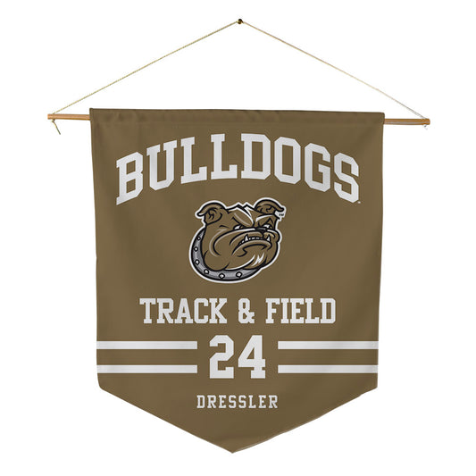 Bryant - NCAA Men's Track & Field : Justin Dressler - Pennant - 18" x 21"-0
