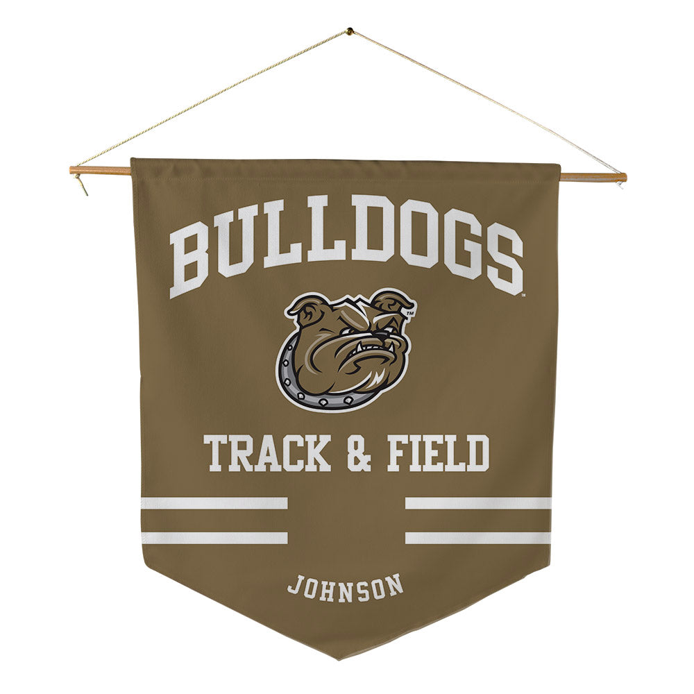 Bryant - NCAA Men's Track & Field : Josiah Johnson - Pennant - 18" x 21"-0