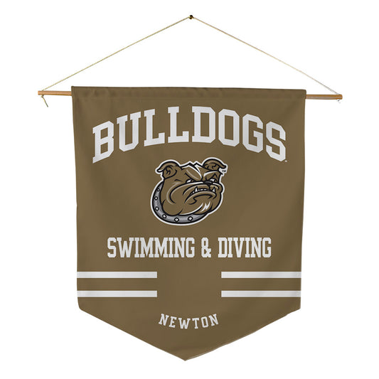 Bryant - NCAA Men's Swimming & Diving : Arthur Newton - Pennant - 18" x 21"-0