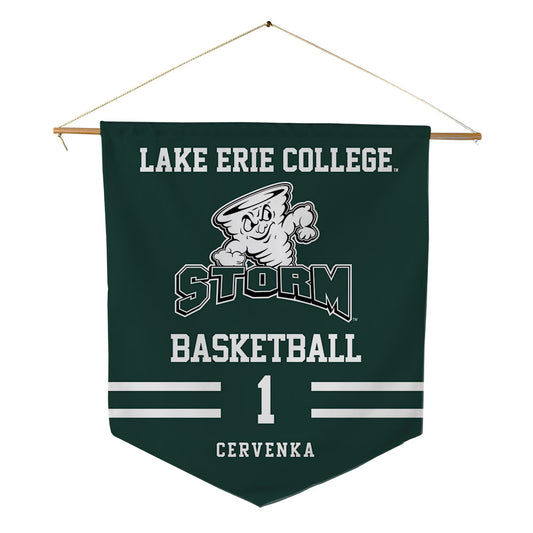 Lake Erie College - NCAA Men's Basketball : Riley Cervenka - Pennant - 18" x 21"-0