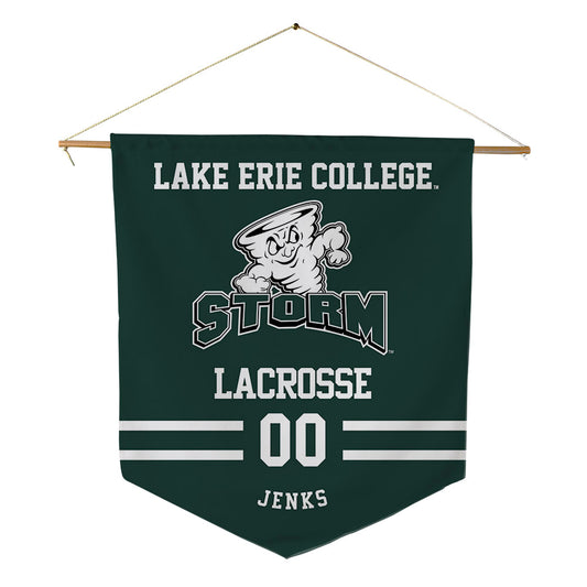Lake Erie College - NCAA Men's Lacrosse : Josh Jenks - Pennant - 18" x 21"-0