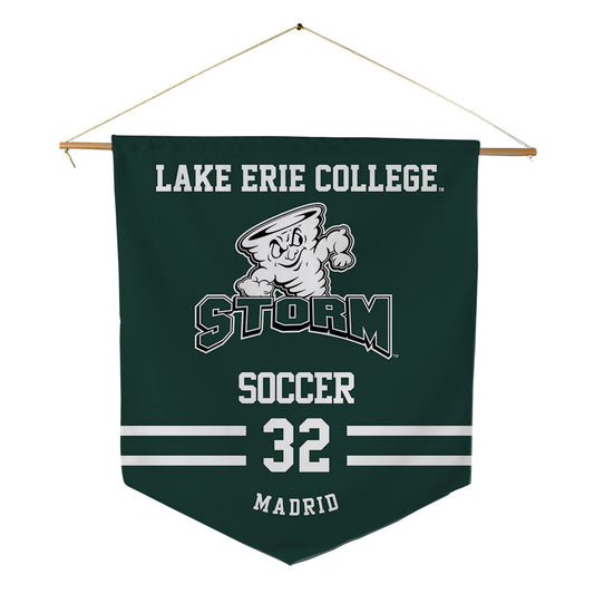 Lake Erie College - NCAA Men's Soccer : Maddox Madrid - Pennant - 18" x 21"-0