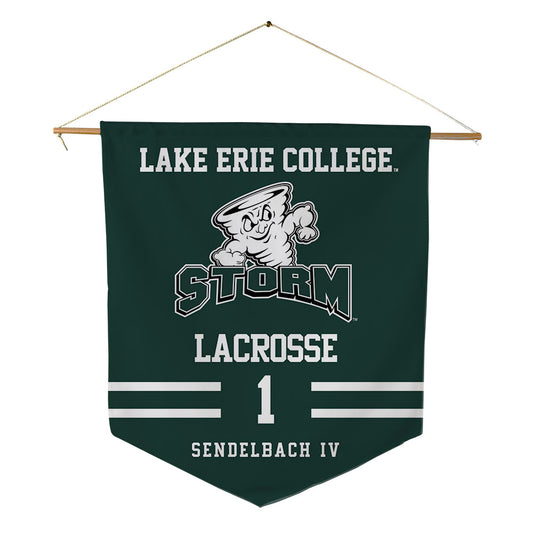 Lake Erie College - NCAA Men's Lacrosse : Joey Sendelbach IV - Pennant - 18" x 21"-0