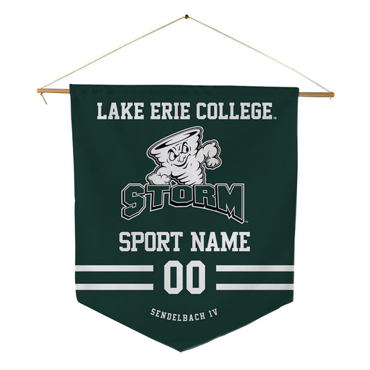 Lake Erie College - NCAA Men's Lacrosse : Joey Sendelbach IV - Pennant - 18" x 21"-0