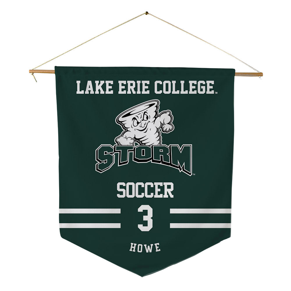 Lake Erie College - NCAA Men's Soccer : Lucas Howe - Pennant - 18" x 21"-0