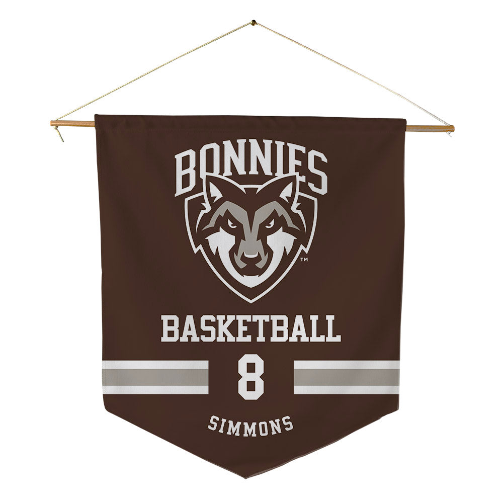 St. Bonaventure - NCAA Men's Basketball : Buddy Simmons - Pennant - 18" x 21"-0